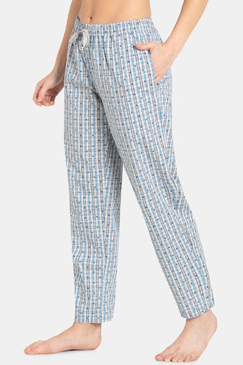 Jockey Cotton Pyjama Vapour Blue Assorted Checks